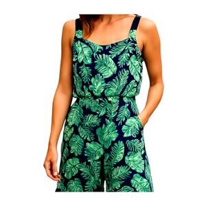 Wonder Nation XL Girl's Jumpsuit Romper  Green Sleeveless BOHO Kids Size 14 16